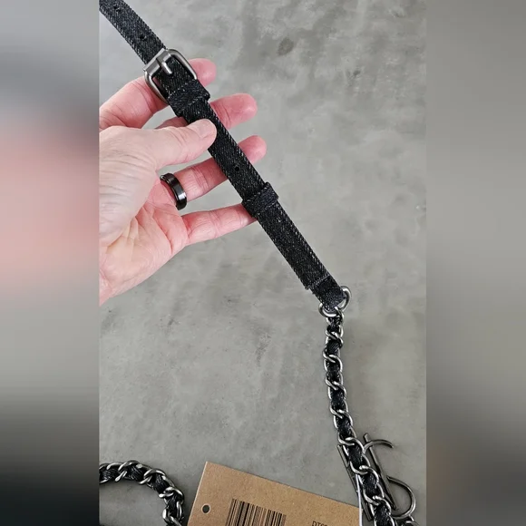 Steve Madden BNWT Black Denim Purse - Picture 8 of 8